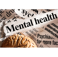 Image of headlines about mental health